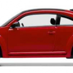 VW Beetle model car 1:43 Red-0