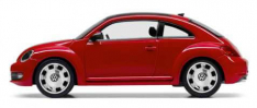 VW Beetle model car 1:43 Red-0