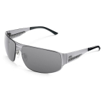 M Sunglasses  Frame Silvertone Lenses Greygreen-0
