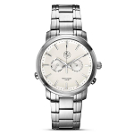 BMW Mens Watch Stainless steel with a lightcoloured watch face-0