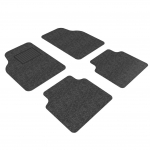 3D UNIVERSAL CAR MAT ANTI-SKID SAFETY WATER-PROOF DUKE A BLACK 4 PIECES-0