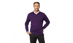 Mens Knitted Polo Sweater-0