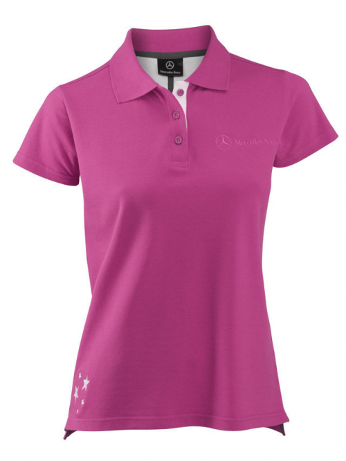 Womens Polo Shirt Pink-0
