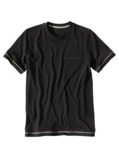 Mens Basic Tshirt Black With Grey-0