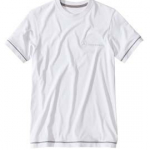 Mens Basic Tshirt White With Grey Details-0