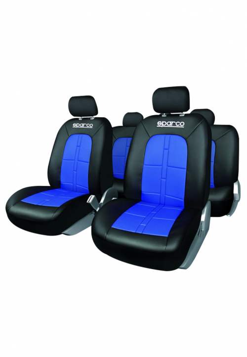 SPARCO UNIVERSAL SEAT COVER BLACK/BLUE-0