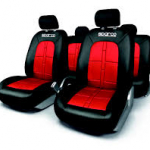 SPARCO UNIVERSAL SEAT COVER BLACK/RED-0
