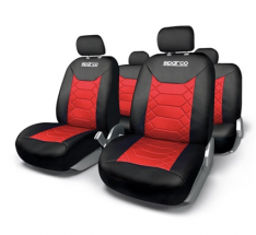 SPARCO UNIVERSAL SEAT COVER BLACK/RED-0