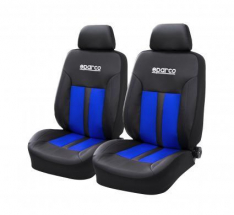 SPARCO 2 FRONT PU SEAT COVER BLUE-0