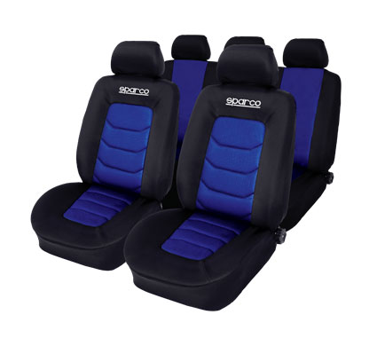 SPARCO SEAT COVER SET MESH BLUE-0