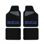 SPARCO CAR MATS BLACK/BLUE 2 LOGO-0