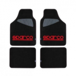 SPARCO CAR MATS BLACK/RED 2 LOGO-0