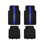 SPARCO PVC CAR MATS BLACK/BLUE-0