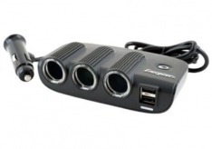 Energizer Triple 12V Socket Adaptor With USB Ports-0