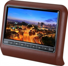 Headrest External DVD Player 9 inch ( Pair ) Brown Color-0