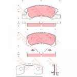 O.E. MITSUBISHI BRAKE PAD SET FRONT-0