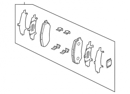 O.E. MAZDA FRONT BRAKE PADS-0