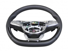 MERCEDES BENZ S-CLASS WOOD-LEATHER STEERING WHEEL BLACK-0