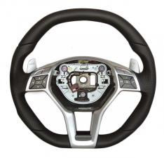 MERCEDES BENZ C-CLASS AMG STEERING WHEEL LEATHER-0