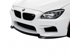 BMW 6 SERIES (F12/F13) M6 V-Style VRS Aero Front Add On Spoiler Carbon Fiber PP 1x1 Glossy-0