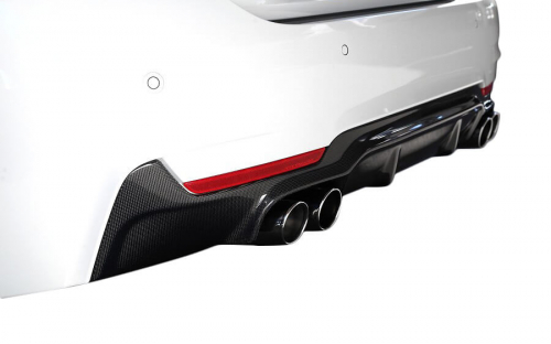 BMW 4 SERIES (F32/F33) Performance Style Rear diffuser. For 2 sides each 2 tail pipes-10408