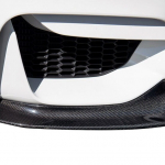 BMW 4 SERIES (F32/F33) M4 V-Style VRS GTS Front Add On Spoiler Carbon Fiber PP 2×2 Glossy-0