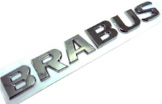 MERCEDES BENZ " BRABUS " SIGN EMBLEM CHROME LOGO-0