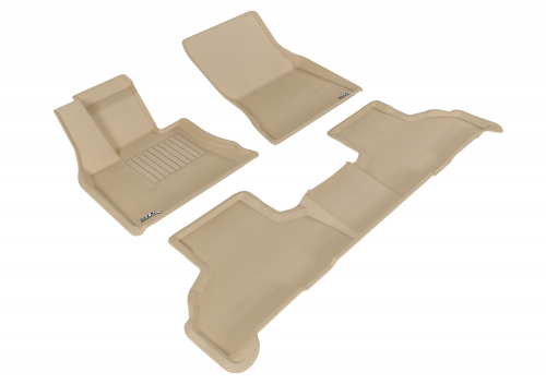 3D BMW- X5 (F15) CUSTOM FIT CAR MAT BEIGE 2014-2016+-0