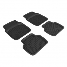 3D UNIVERSAL CAR MAT CUT-TO-FIT TRIM LINE DIRT PROTECTION ANTISKID BLACK-0