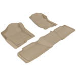 3D CHEVROLET-TAHOE 2WD LT CUSTOM FIT CAR MAT BEIGE 2011 – 2014-0