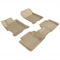 3D HONDA-HD ACCORD 9 CUSTOM FIT CAR MAT BEIGE 2013 - 2016+-0