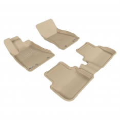 3D JAGUAR- XF CUSTOM FIT CAR MAT BEIGE 2009 - 2015-0