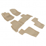 3D MERCEDES BENZ-MB GL CLASS (x166) CUSTOM FIT CAR MAT BEIGE 2013 – 2016+-0