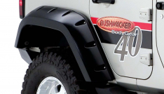 07-14 JEEP WRANGLER JK 4-DOOR BUSHWACKER REAR POCKET STYLE FENDER FLARES-0