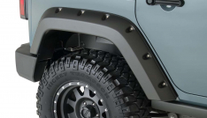 07-14 WRANGLER JK 4DOOR BUSHWACKER FACTORY COVERAGE POCKET STYLE F/FLARE, REAR SET-0