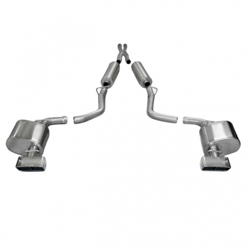 09-10 CHALLENGER 3.5L V6 CORSA SPORT CAT-BACK EXHAUST, DUAL REAR EXIT GTX-11405