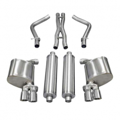 11-14 CHARGER R/T 5.7L CORSA SPORT CAT-BACK EXHAUST, DUAL REAR EXIT, 3" TWIN TIPS-0