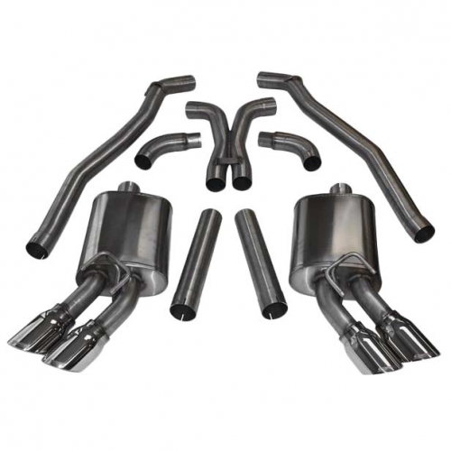 12-14 CAMARO ZL1 6.2L V8 CORSA SPORT CAT-BACK EXHAUST, TWIN TIPS DUAL REAR EXIT-11424