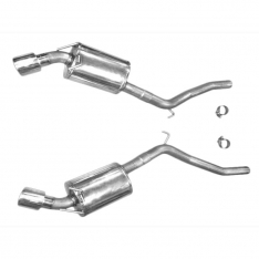 10-13 CAMARO AXLE BACK MUFFLERS (DIRECT FIT TO LONG HEADERS SYSTEM)-0